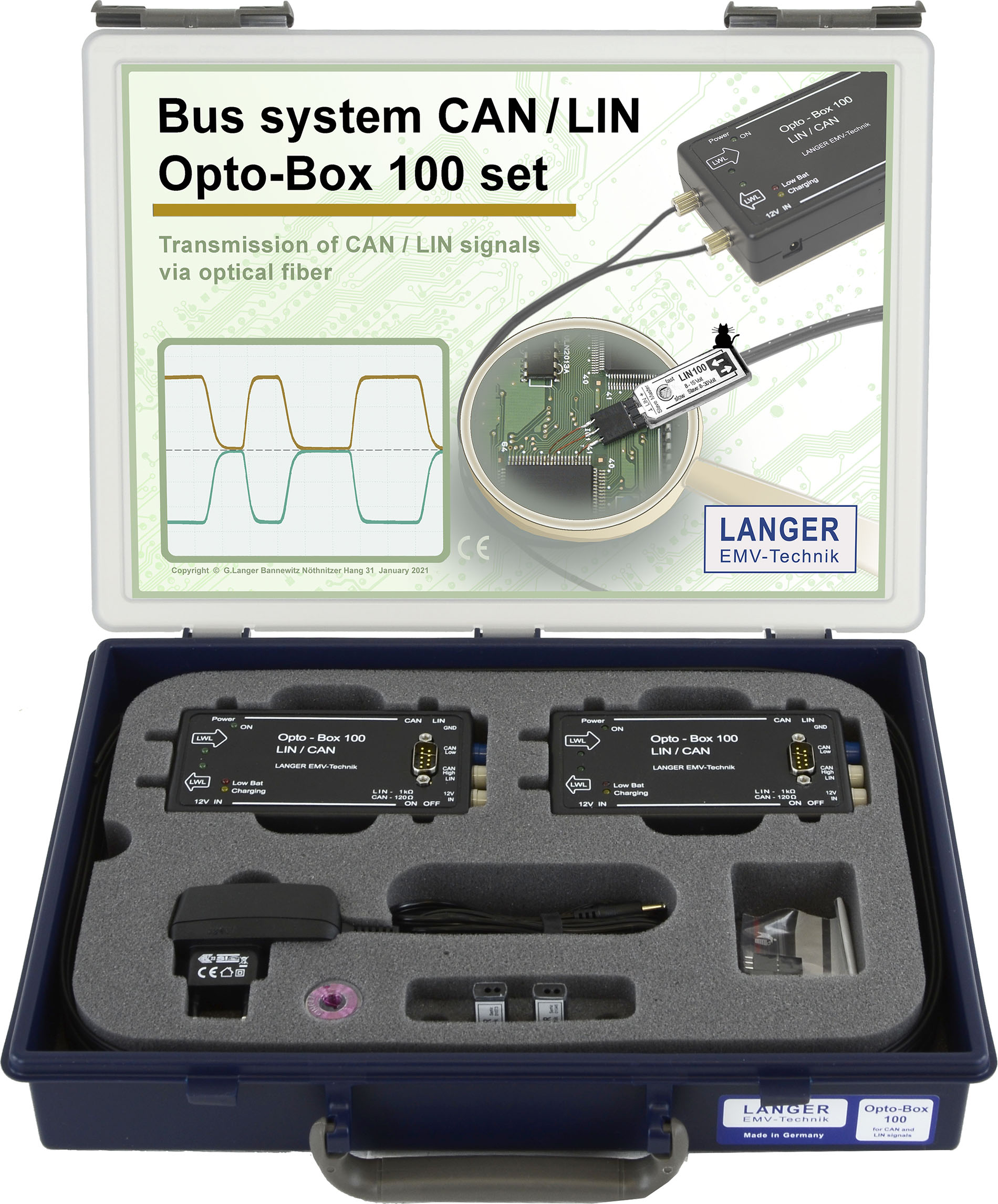 OB 100 set, Opto-Box 100 LIN und CAN