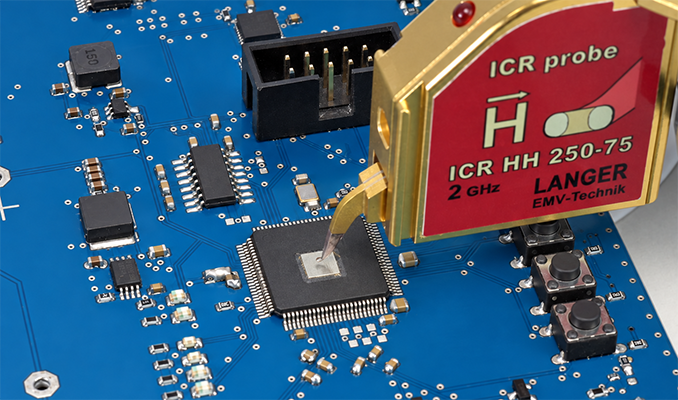 ICR-Nahfeldmikrosonde über Test-IC